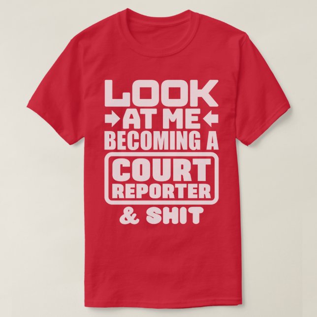 T-shirt Étudiant en rapport de cour 1 (Design devant)