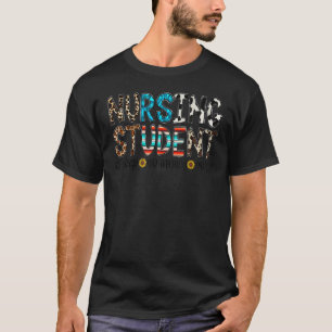 T-shirt Étudiant en soins infirmiers Non Sommeil Non Argen