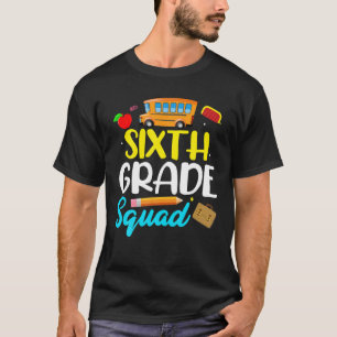 T-shirt Étudiant Enseignant De 6E Année De L'Équipe Bonjou