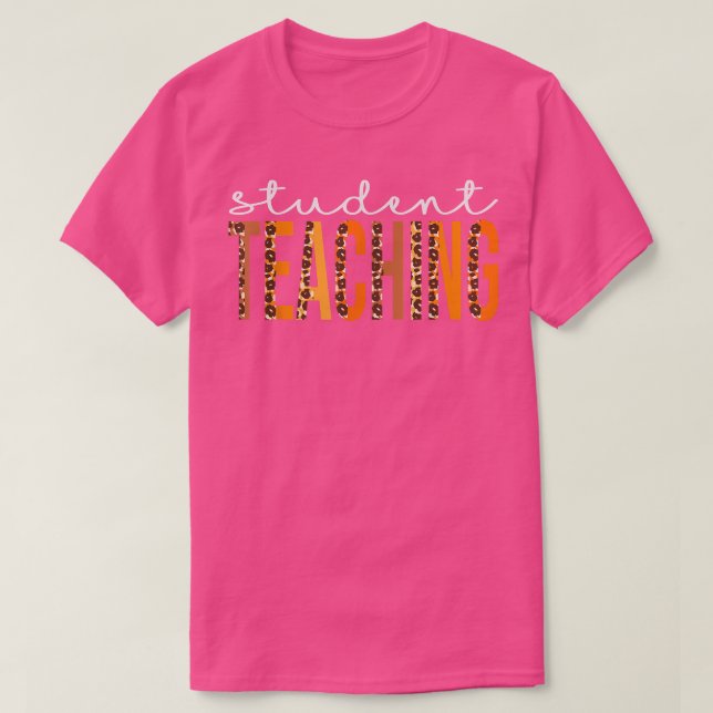 T-shirt Étudiant Enseignement léopard Squad mignon Automne (Design devant)