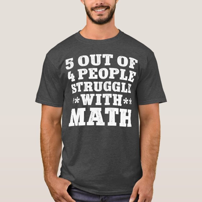 T-shirt Étudiant marrant en mathématiques (Devant)