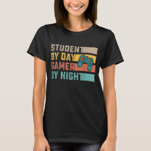 T-shirt Étudiant par Jeu de Jour par Jeu de Nuit Mème