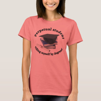 T-shirt étudiant perpétuel 2 Chemise Dames Ringer