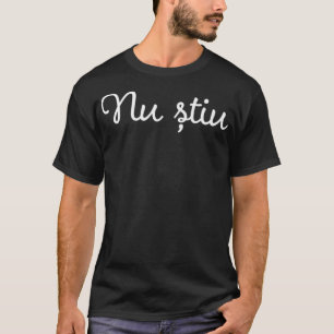 T-shirt Étudiant roumain Je ne sais pas Roumanie Prêtre en
