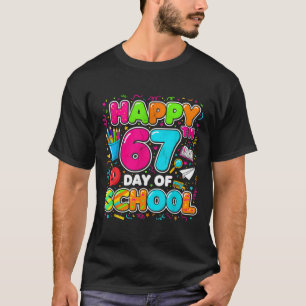 T-shirt Étudiant Six Sept Tendance 67 Joyeux 67e Jour D'Éc