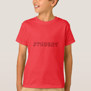 T-shirt Étudiant Texte Personnalisé Enfants Chemises T Rou