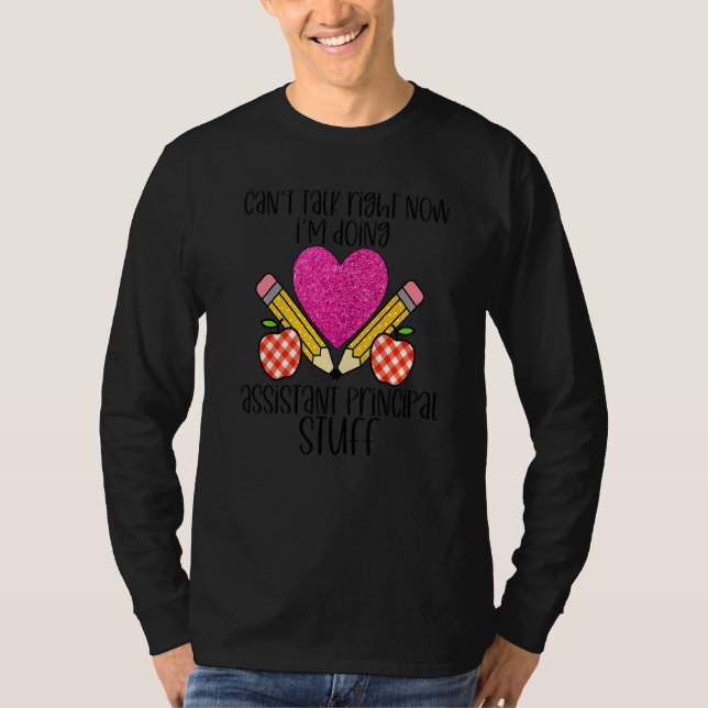 T-shirt Étudiante principale adjointe Éducatrice Cute W (Devant)