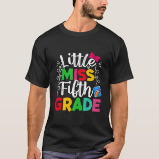 T-shirt Étudiants de 5e année Little Miss rentrent à l'éco