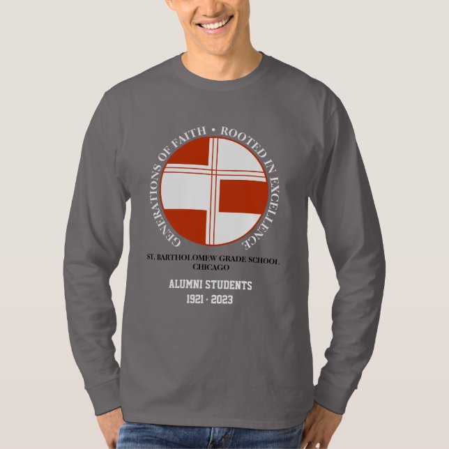 T-shirt Étudiants de l'école secondaire St Bartholomew Lon (Devant)