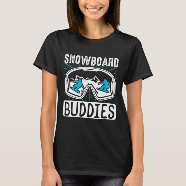 T-shirt Étudiants du snowboard (Devant)