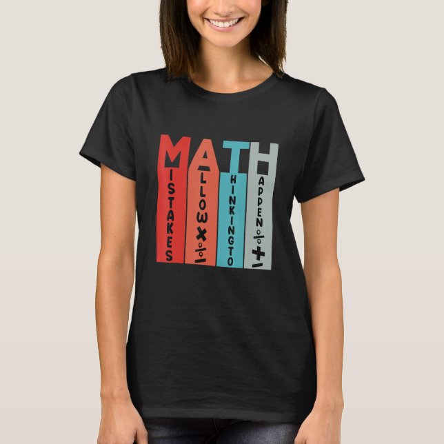 T-shirt Étudiants en mathématiques École de jumelage Scien (Devant)