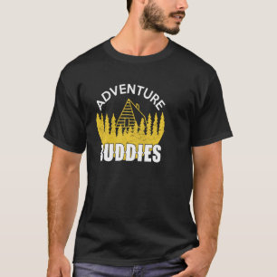 T-shirt Étudiants - Montagnes Vintages Hiki en plein air