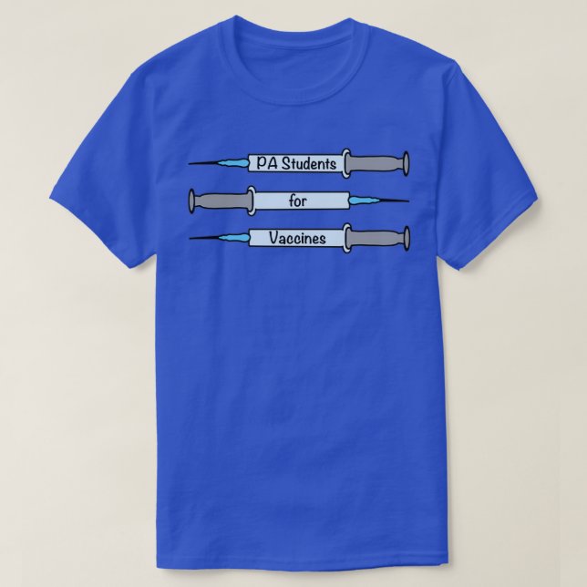 T-shirt Étudiants PA pour les vaccins 1 (Design devant)