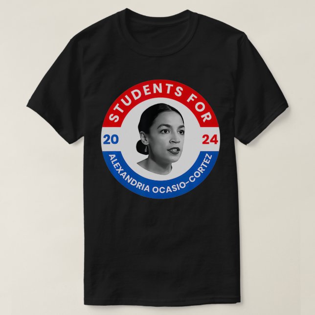 T-shirt Étudiants pour Aleandria OcasioCortez AOC  (Design devant)