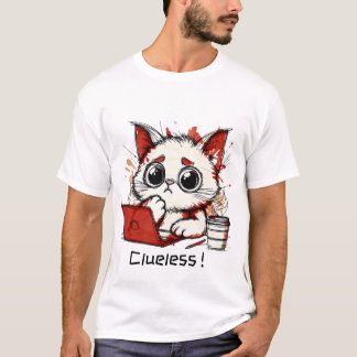 T-shirt Étudier des chats || Clueless !