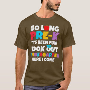 T-shirt Étudier La Maternelle Pré K Graduol Préscolaire Gr