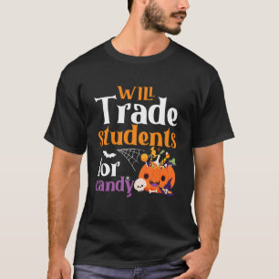 T-shirt Étudiera Les Étudiants À Candy Enseignant Hallowee