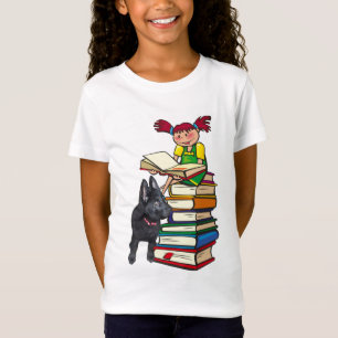 T-Shirt Étudiez Buddy GSD marionnette et écolière sur les 