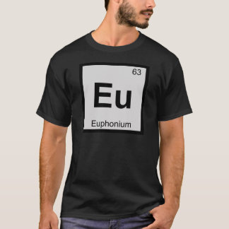T-shirt Eu - Tableau périodique de chimie de musique