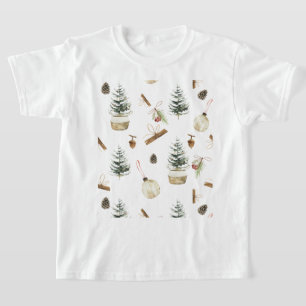 T-shirt Eucalyptus Acorns Noël