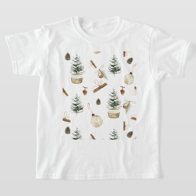T-shirt Eucalyptus Acorns Noël (Poser)