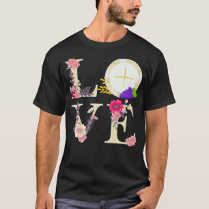 T-shirt Eucharistie Hôte Catholique 1ère Sainte Communion 