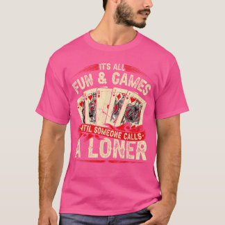 T-shirt Euchre Card Game Loner friends