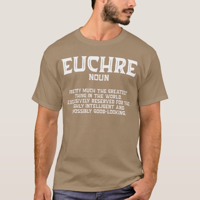 T-shirt Euchre Card Game Player Euchre Gamers Funny Partne (Devant)