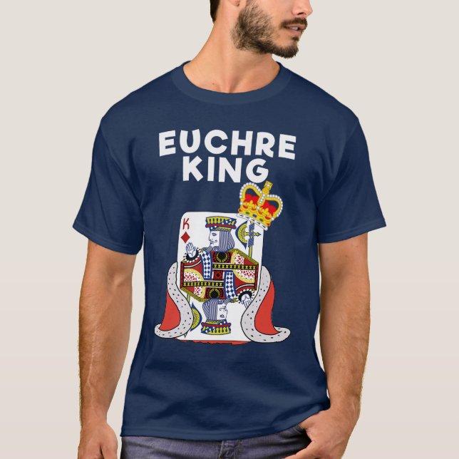 T-shirt Euchre Funny Euchre Card Game King friends (Devant)