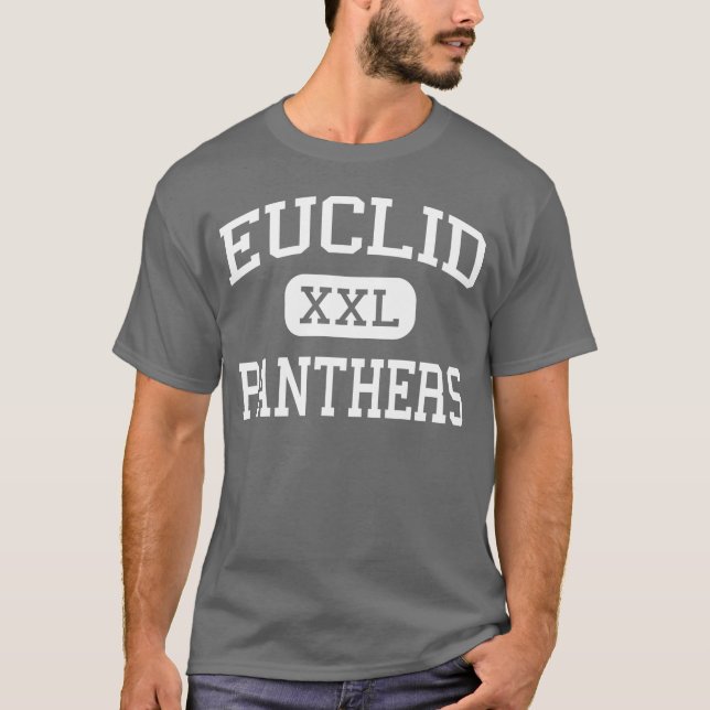 T-shirt Euclid - panthères - lycée - Euclid Ohio (Devant)