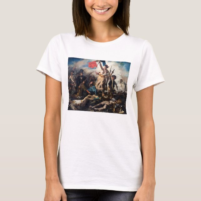 T-shirt Eugene Delacroix - La Liberté guidant le peuple (Devant)