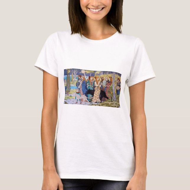 T-shirt Eugene Grasset - Panneau Décoratif Harmonie (Devant)