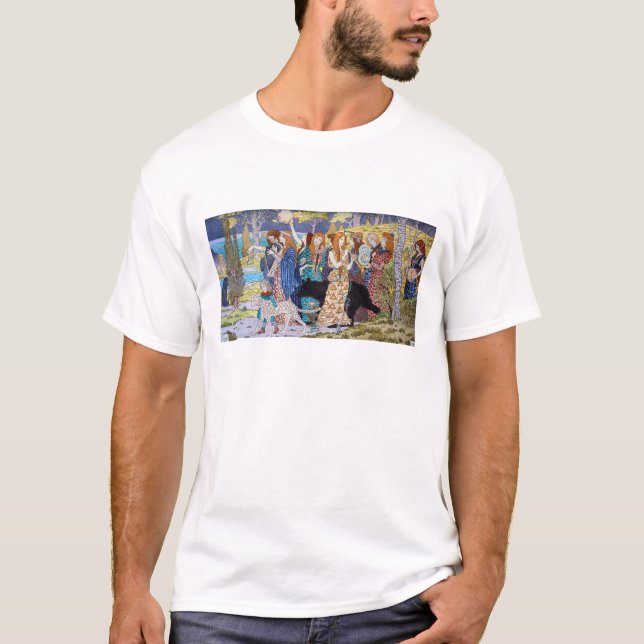 T-shirt Eugene Grasset - Panneau Décoratif Harmonie (Devant)