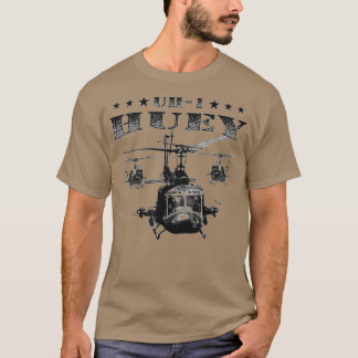 T-shirt Euh1    HueyHuey Hélicoptère Pilote Vietnam