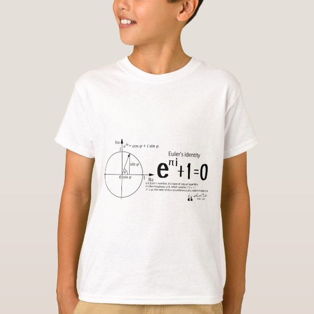 T-shirt Euler's identity: Euler's formula: mathematics (Devant)