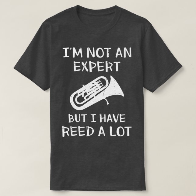 T-shirt Euphonium Baritone Marquage Tuba instrument en lai (Design devant)