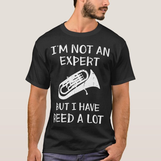 T-shirt Euphonium baryton fanfare marching Banduba cuivre  (Devant)