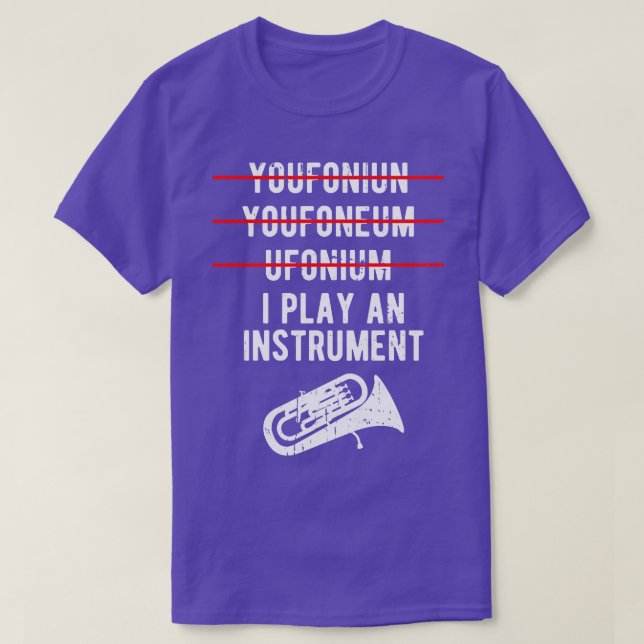 T-shirt Euphonium Marching Funny Baritone 1 (Design devant)