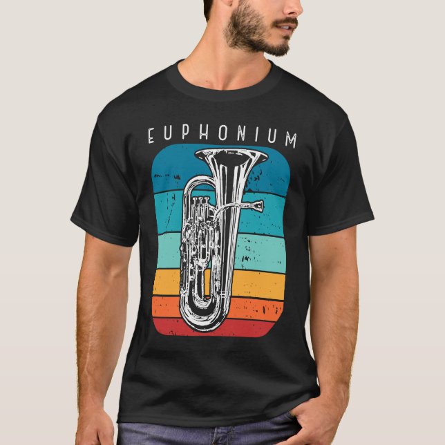 T-shirt Euphonium Music Musician Baritone 1 (Devant)
