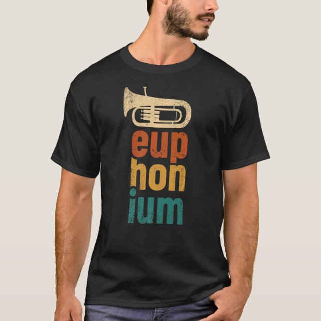 T-shirt Euphonium Player Baritone Music Instrument Apparei (Devant)