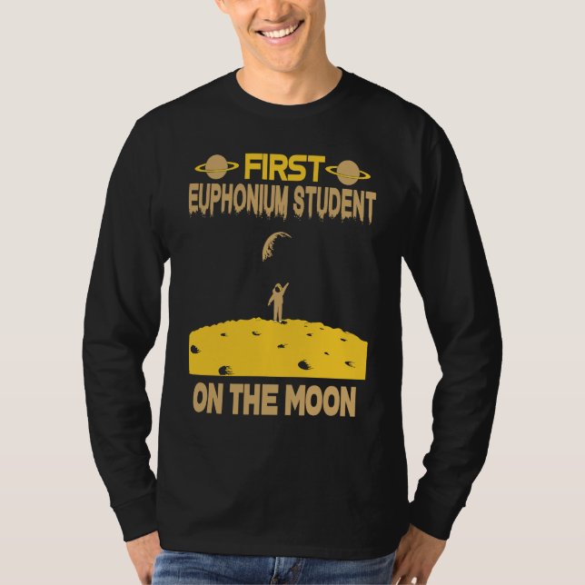 T-shirt Euphonium Student On The Moon (Devant)