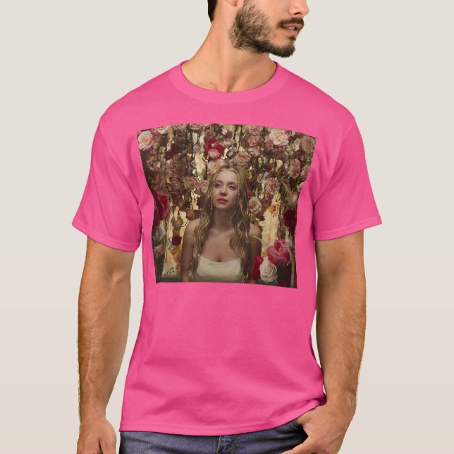 T-shirt Euphoria Hbo Cassie Crie En Fleurs (Devant)