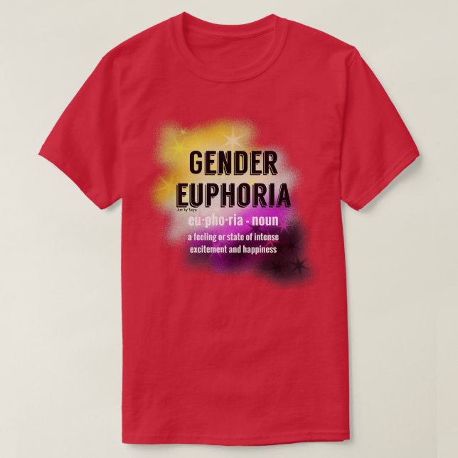 T-shirt Euphoria non binaire (Design devant)