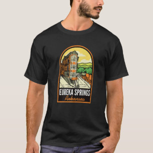 T-shirt Eureka Springs Centre historique Arkansas Vintage