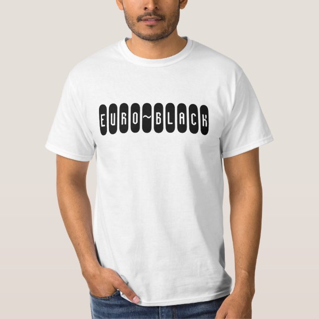 T-SHIRT EURO~BLACK (Devant)