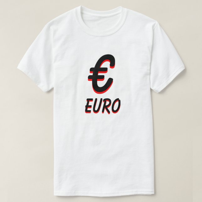 T-shirt € Euro blanc (Design devant)