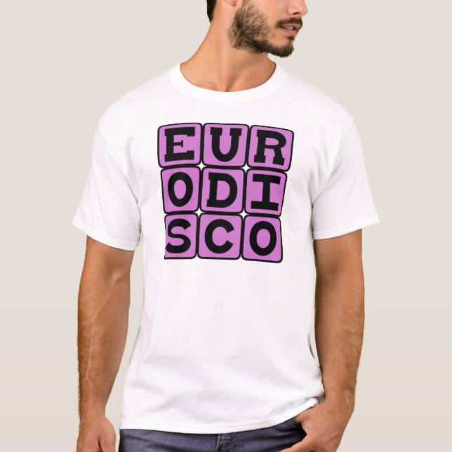 T-shirt Euro Disco, Genre Musical (Devant)