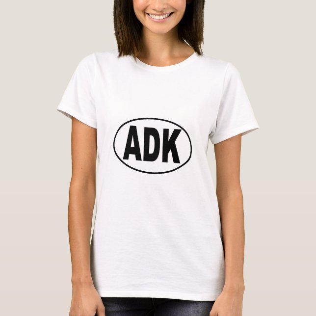 T-shirt Euro ovale d'ADK (Devant)