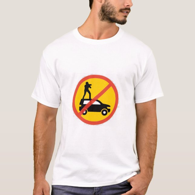 T-Shirt Euro Signe Pas de Toit à Cheval (Devant)