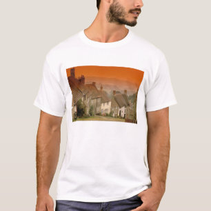 T-shirt Europe, Angleterre, Dorset, Shaftesbury. Colline d